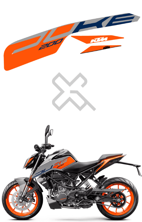 Duke 200 Bs7 Sticker | Duke 200 Bs7 Graphics